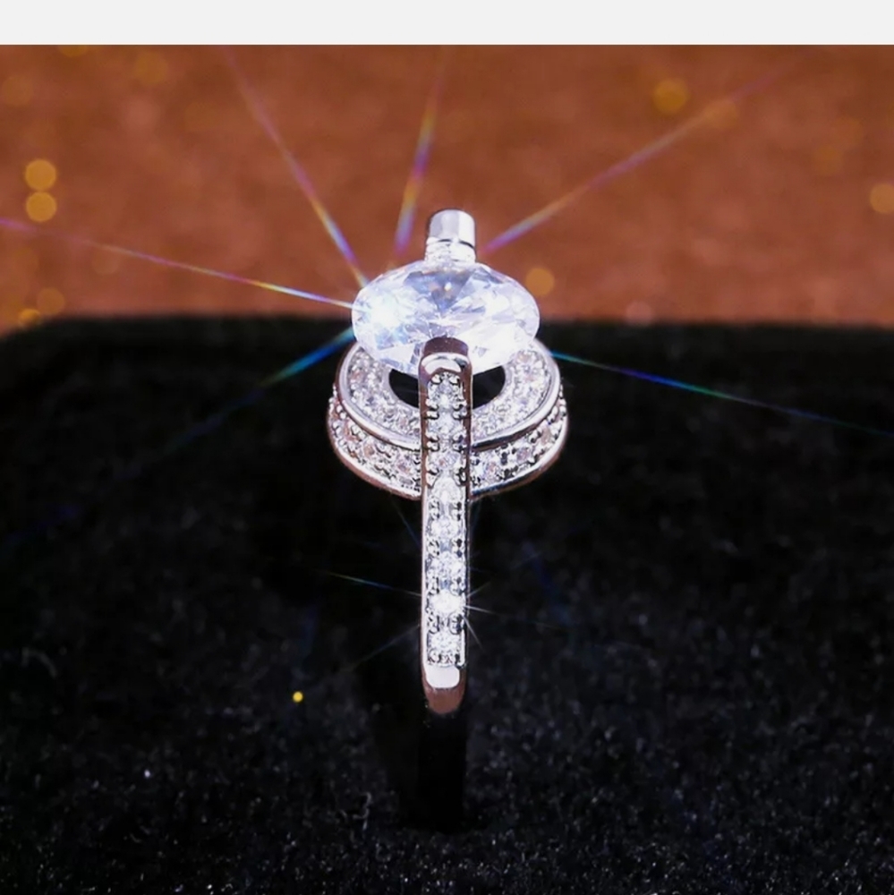 New 925 Wedding Ring Round Cut White sapphire - Picture 3 of 6